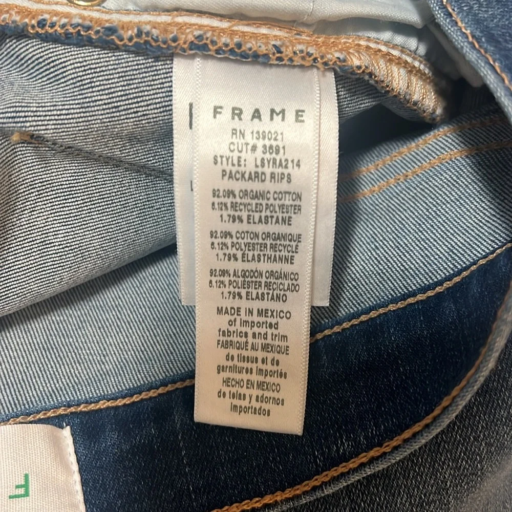 Frame Denim Women's Straight Leg Jeans - Blue - Picture 7 of 11